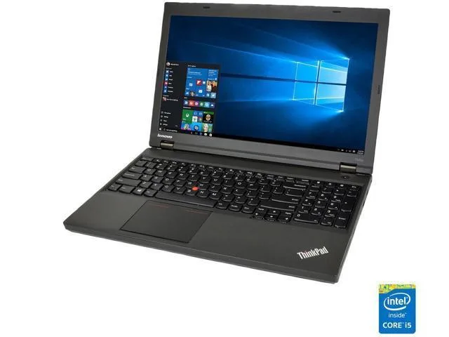 Black ThinkPad T540P clamshell laptop with matte finish
