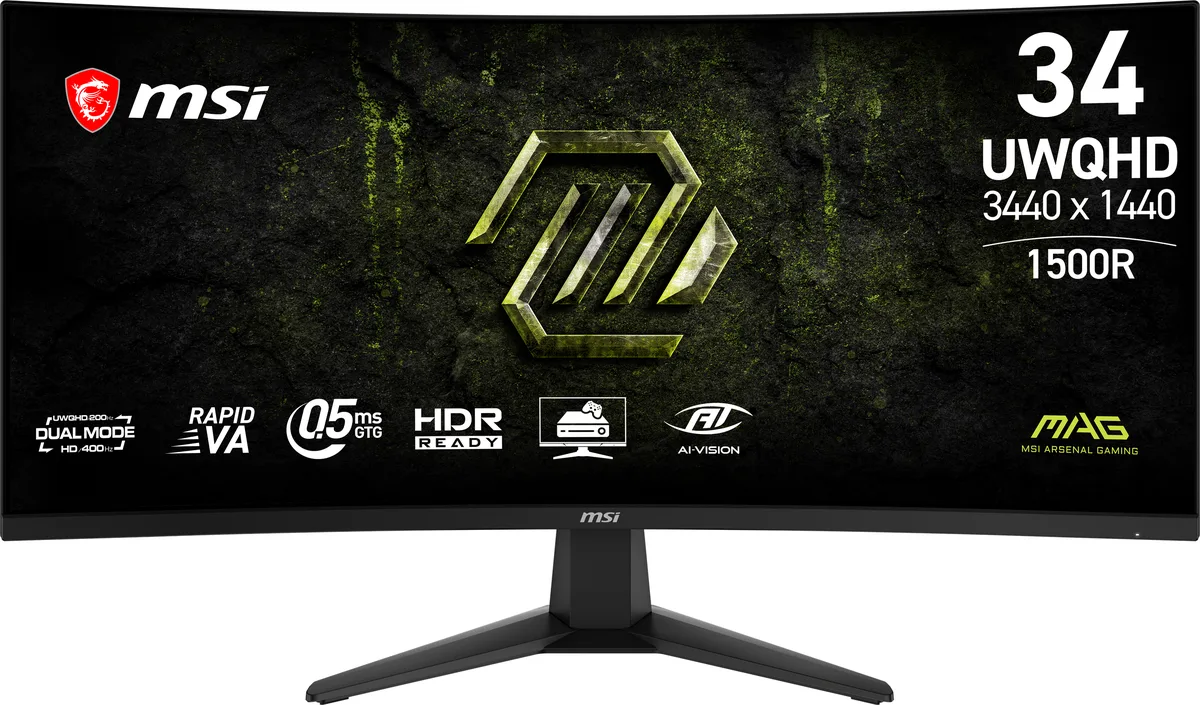 MSI MSI MAG 346CQDF E20 34" 200Hz VA UWQHD gaming monitor — photo du produit