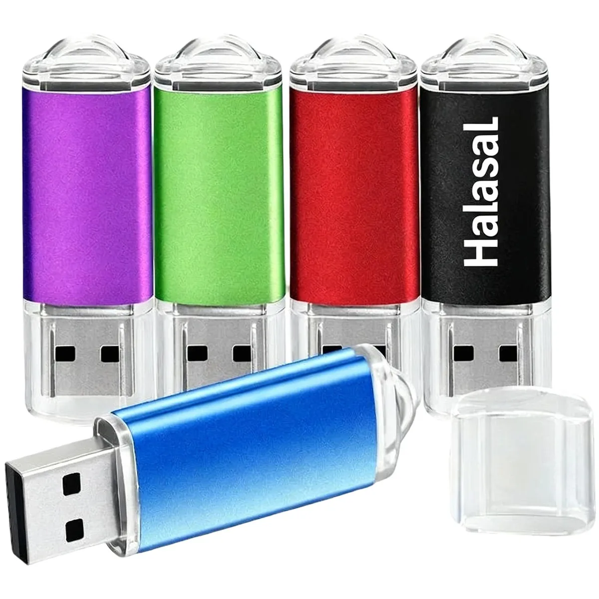 Halasal Halasal USB flash drive 5-pack 2GB mixed colours — 제품 사진