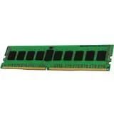 Green rectangular circuit board with black memory chips and gold edge connector