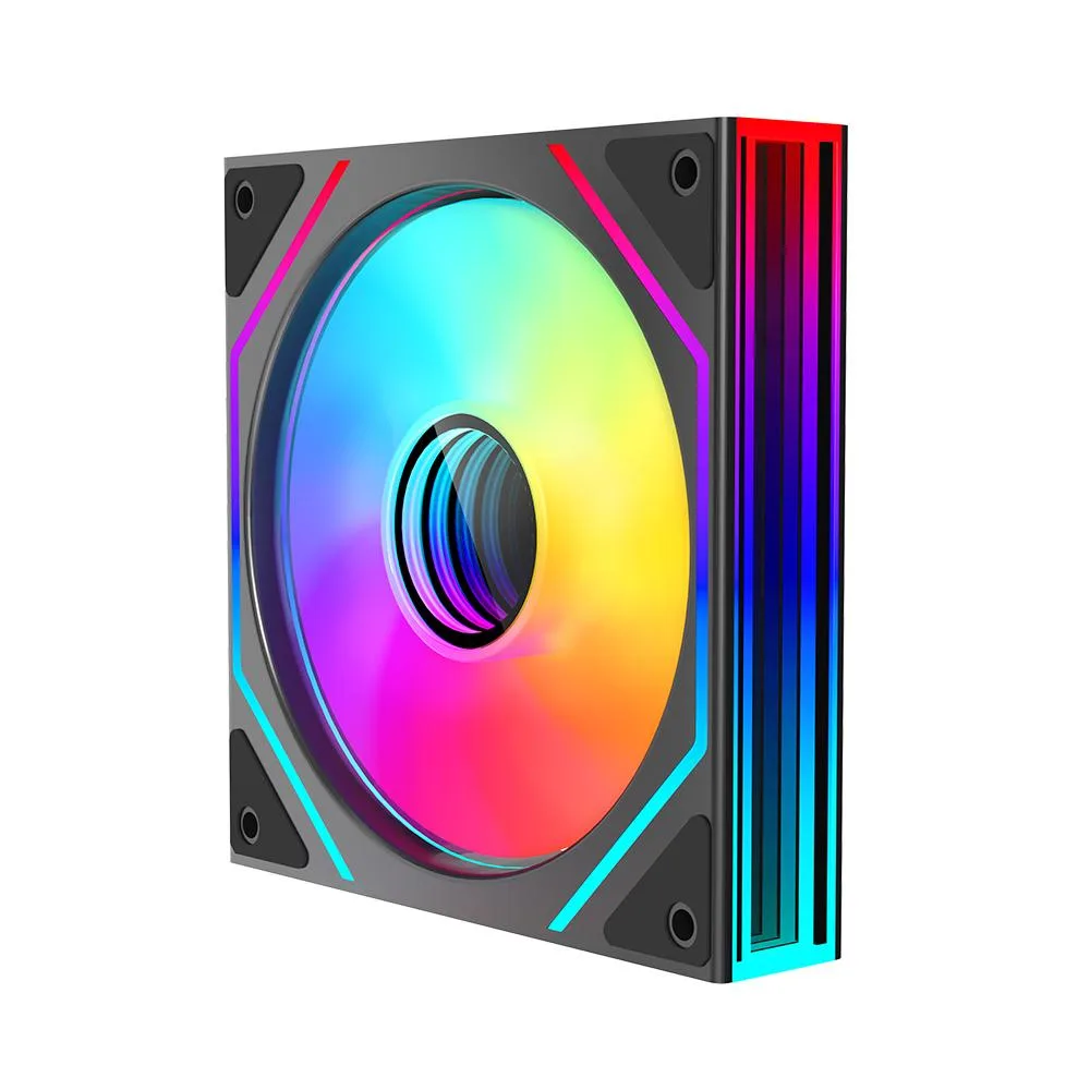 Jungle Leopard Jungle Leopard Prism4 Ultra 120mm Reverse Blade ARGB Case Fan Black 1-Pack — 商品照片