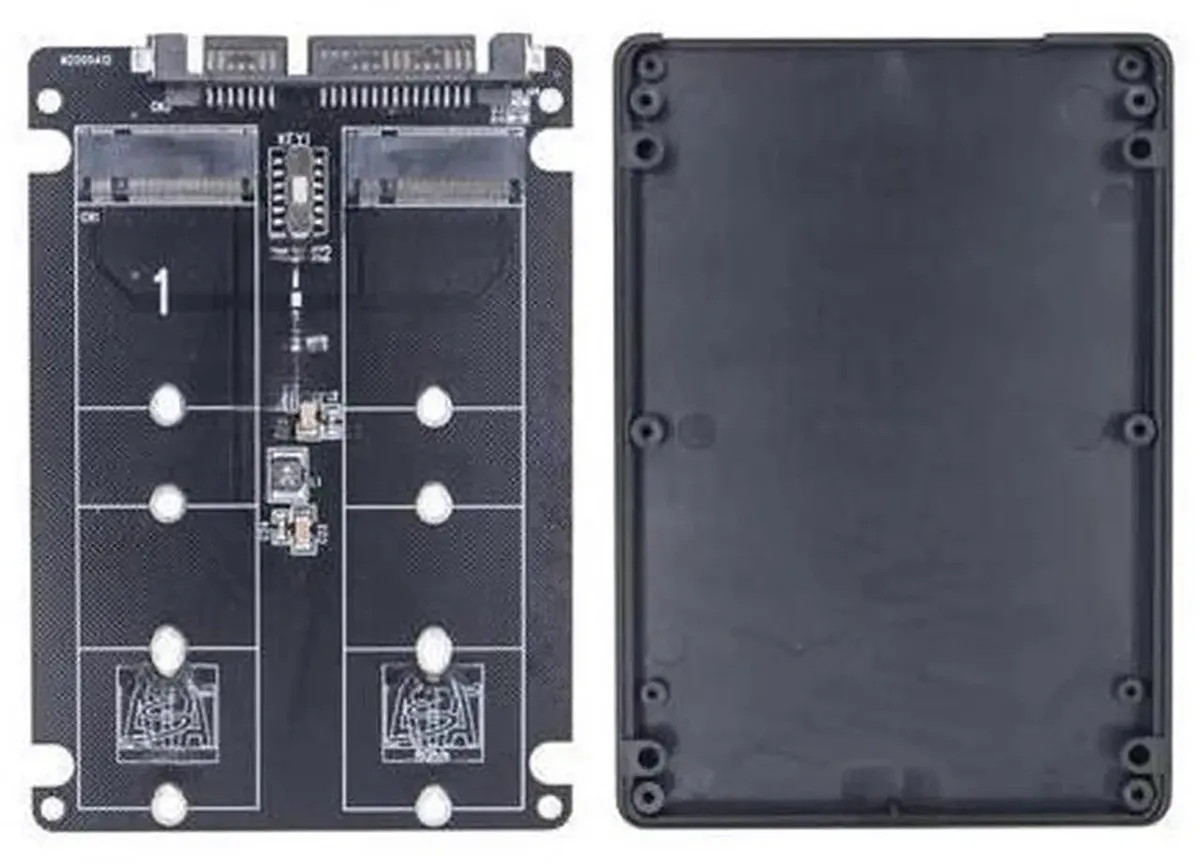 SMUGDESK SMUGDESK Dual M.2 B-Key SATA 3.0 to SATA Adapter — product photo