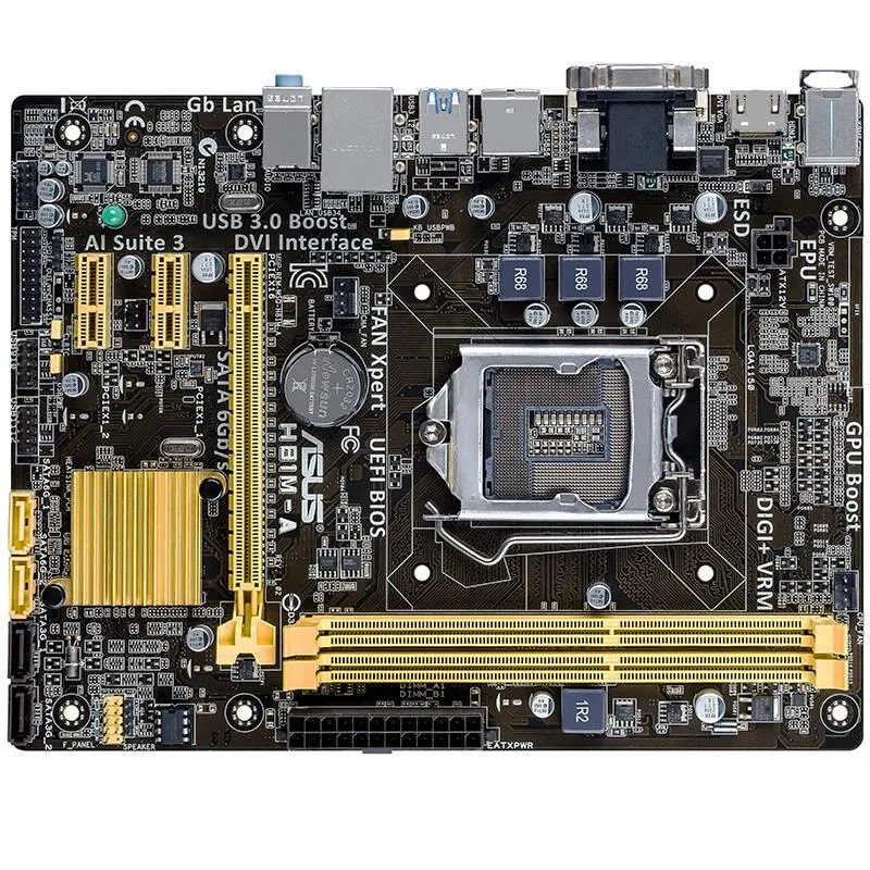 ASUS ASUS H81M-A Intel H81 DDR3 16GB Micro ATX Motherboard — product photo