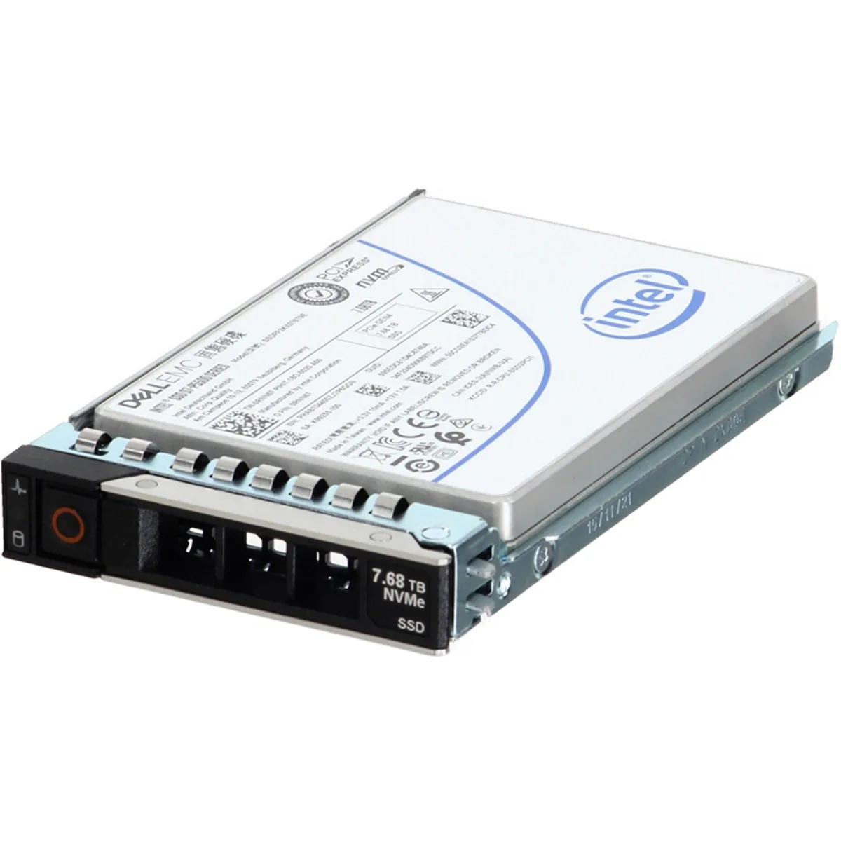 Dell 7.68TB enterprise NVMe SSD in 2.5 inch form factor