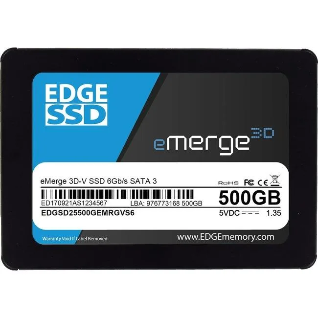 EDGE Tech EDGE Tech eMerge 3D-V 500 GB 2.5" SATA internal SSD — photo du produit