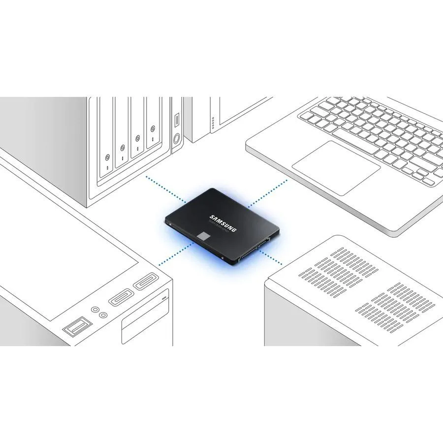 SAMSUNG SAMSUNG MZ-77E4T0E 870 EVO 4TB internal SSD — photo du produit