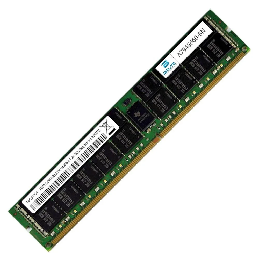 Brute Networks Brute Networks 16GB DDR4-2133 PC4-17000 2Rx4 1.20V ECC Registered RDIMM 288-Pin — product photo