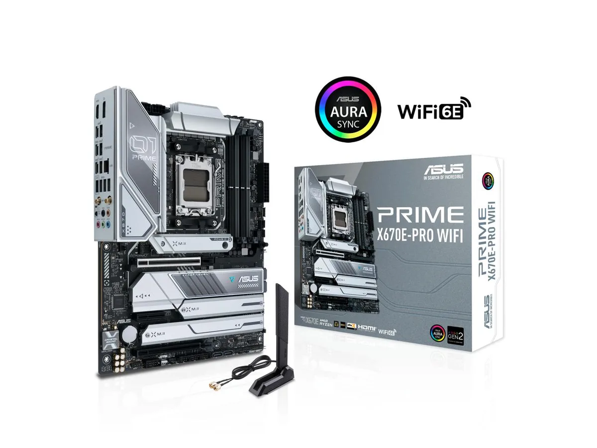 ASUS ASUS Prime X670E-PRO WIFI AM5 ATX AMD Motherboard — photo du produit