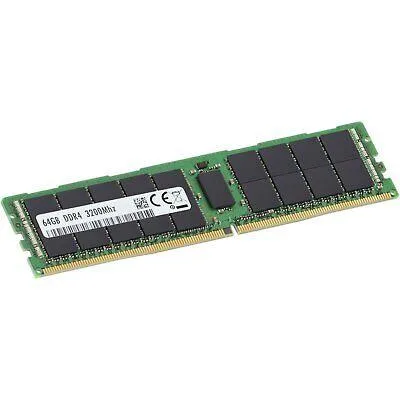 Green printed circuit board with black memory chips and gold edge connectors