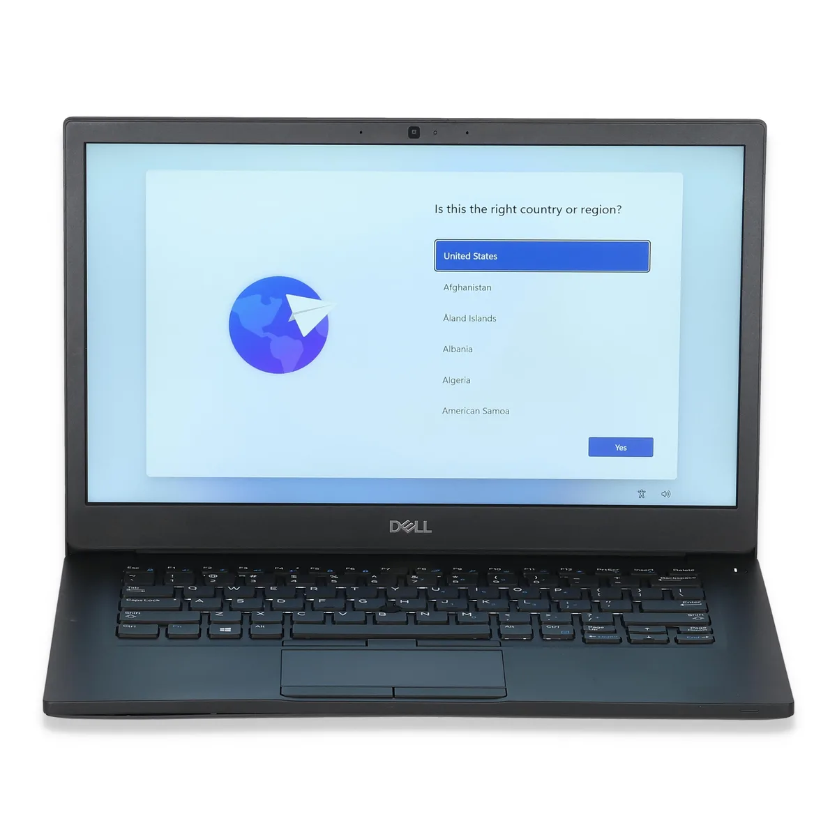 Black 14.0 inch Dell Latitude E7490 laptop, non-touch screen, matte finish