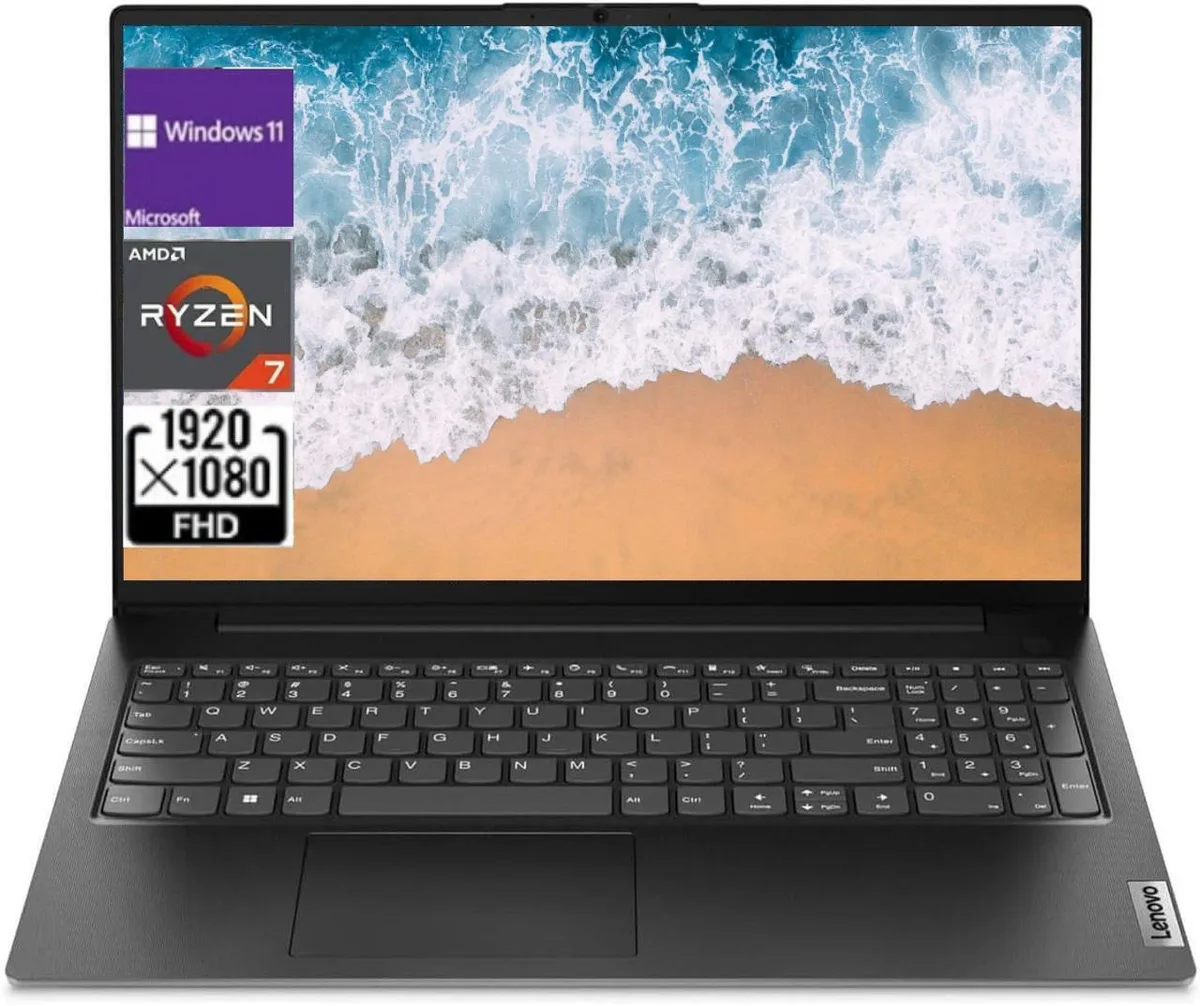 Lenovo Lenovo V15 15.6 FHD laptop Ryzen 7 7730U 12 GB 1 TB PCIe SSD Windows 11 Pro — fotografie produktu