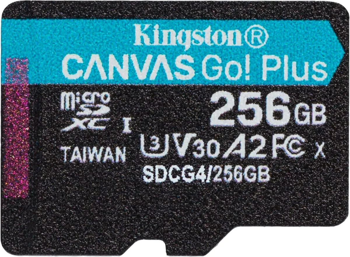 Kingston Technology Corp. Kingston SDCG4/256GB Canvas Go Plus 200MB/s 256GB microSD memory card — φωτογραφία προϊόντος