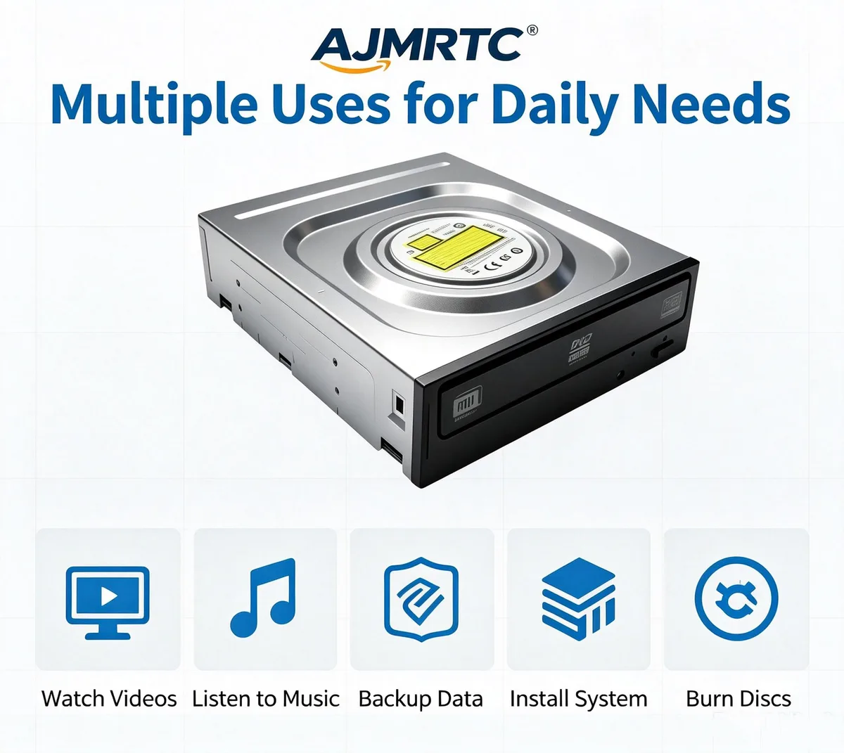 AJMRTC AJMRTC TF3D416G3200HC16FDC01 3.5 inch SATA internal DVD burner 24X DVD 48X CD — photo du produit