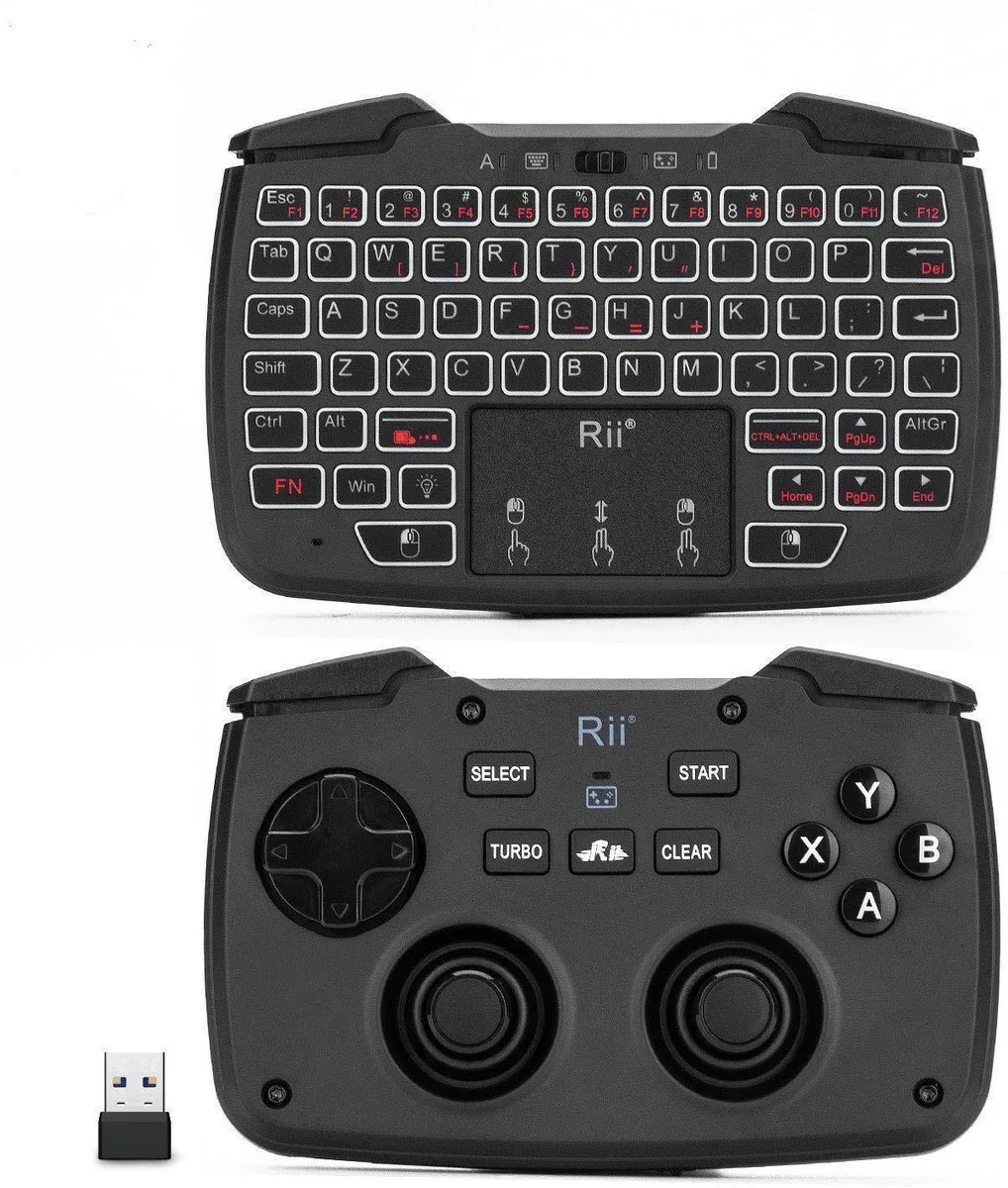 Redragon 62-Key 2.4GHz Wireless Keyboard Mouse Combo with Game Controller — 商品写真