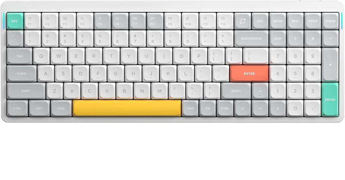 NuPhy NuPhy Air96 V2 Gaming Keyboard White Gateron Aloes Switch — photo du produit