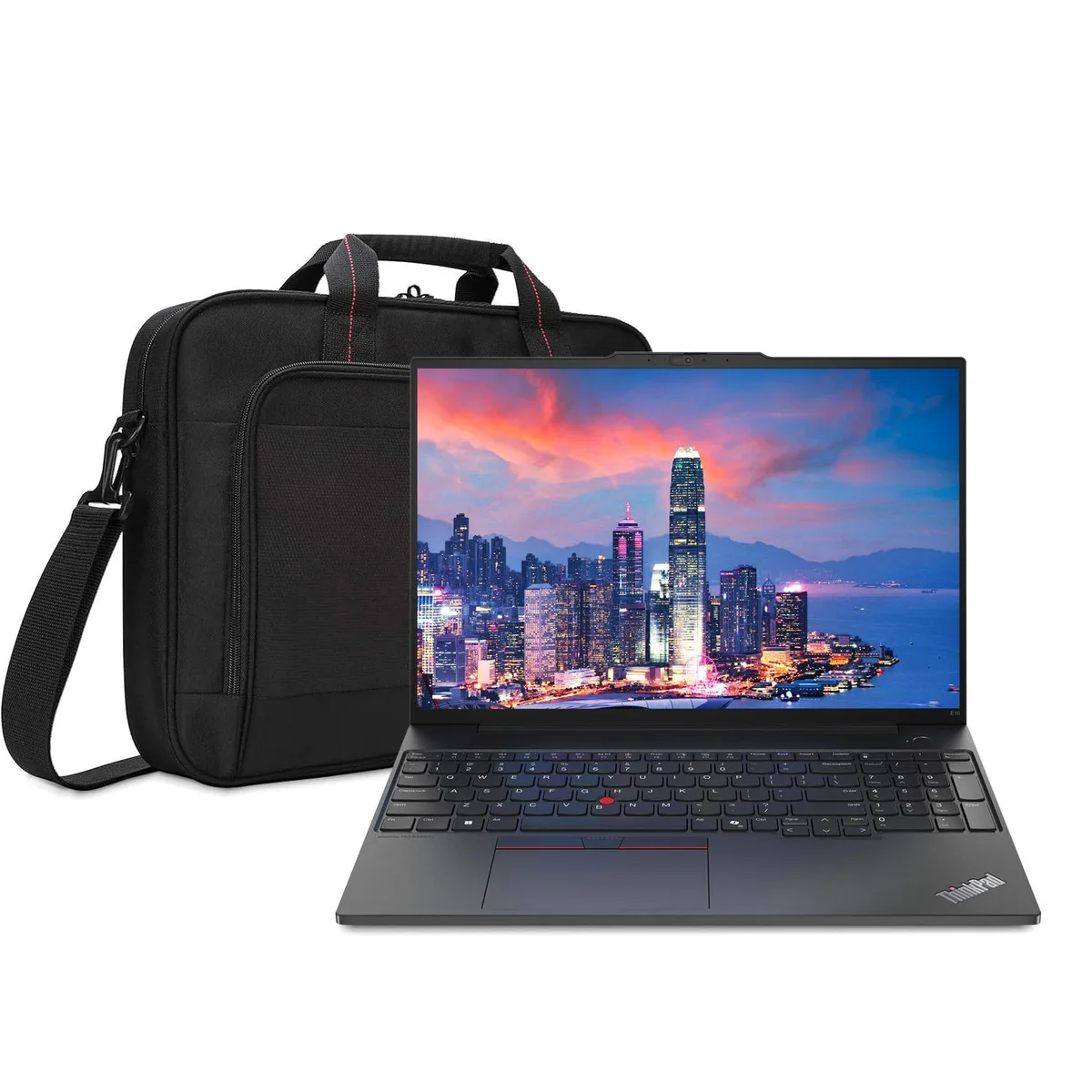 Lenovo ThinkPad E16 Gen 2 16 inch laptop with classic slim briefcase bag