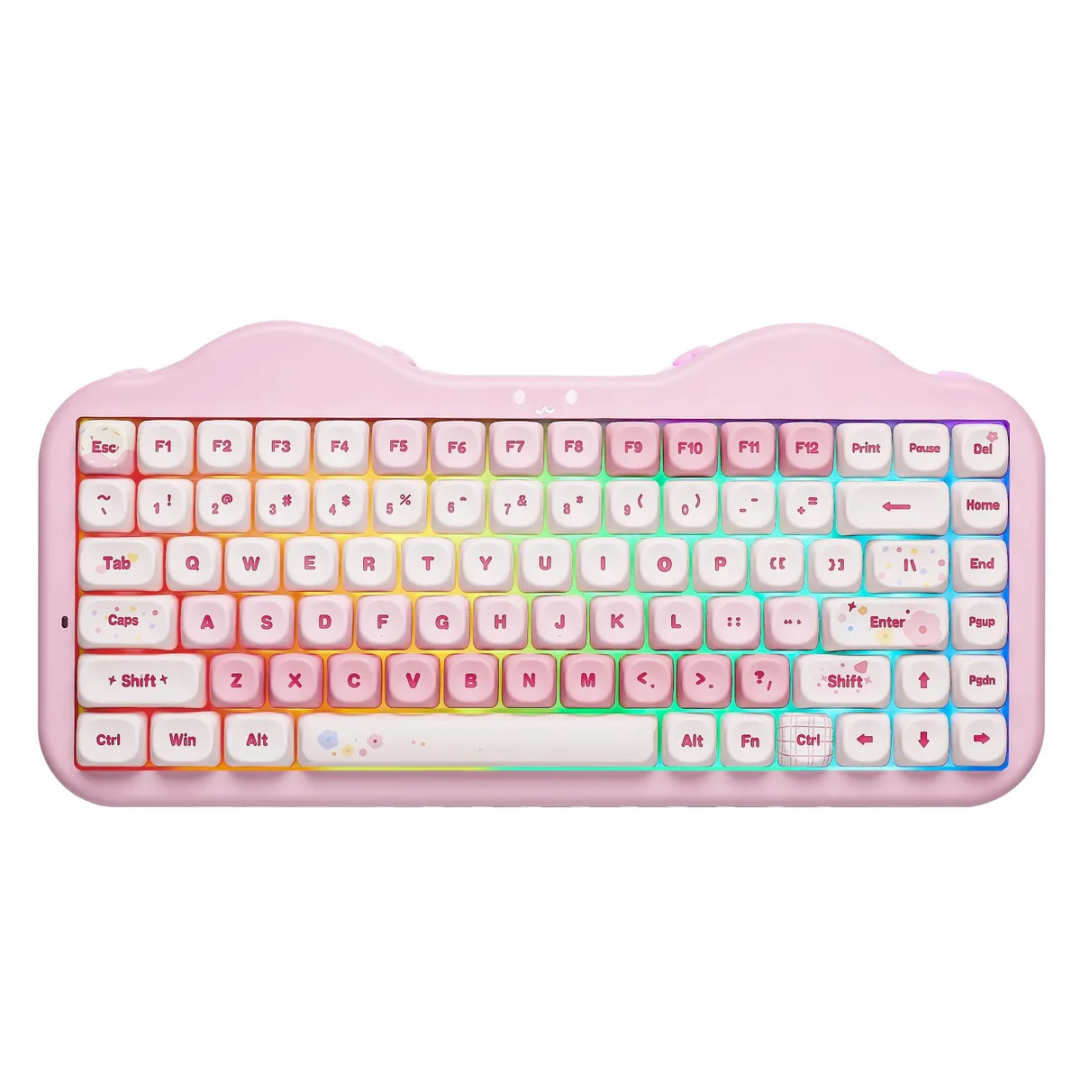 YUNZII YUNZII C75 Candy Switch Pink 75% Wireless Mechanical Keyboard — product photo
