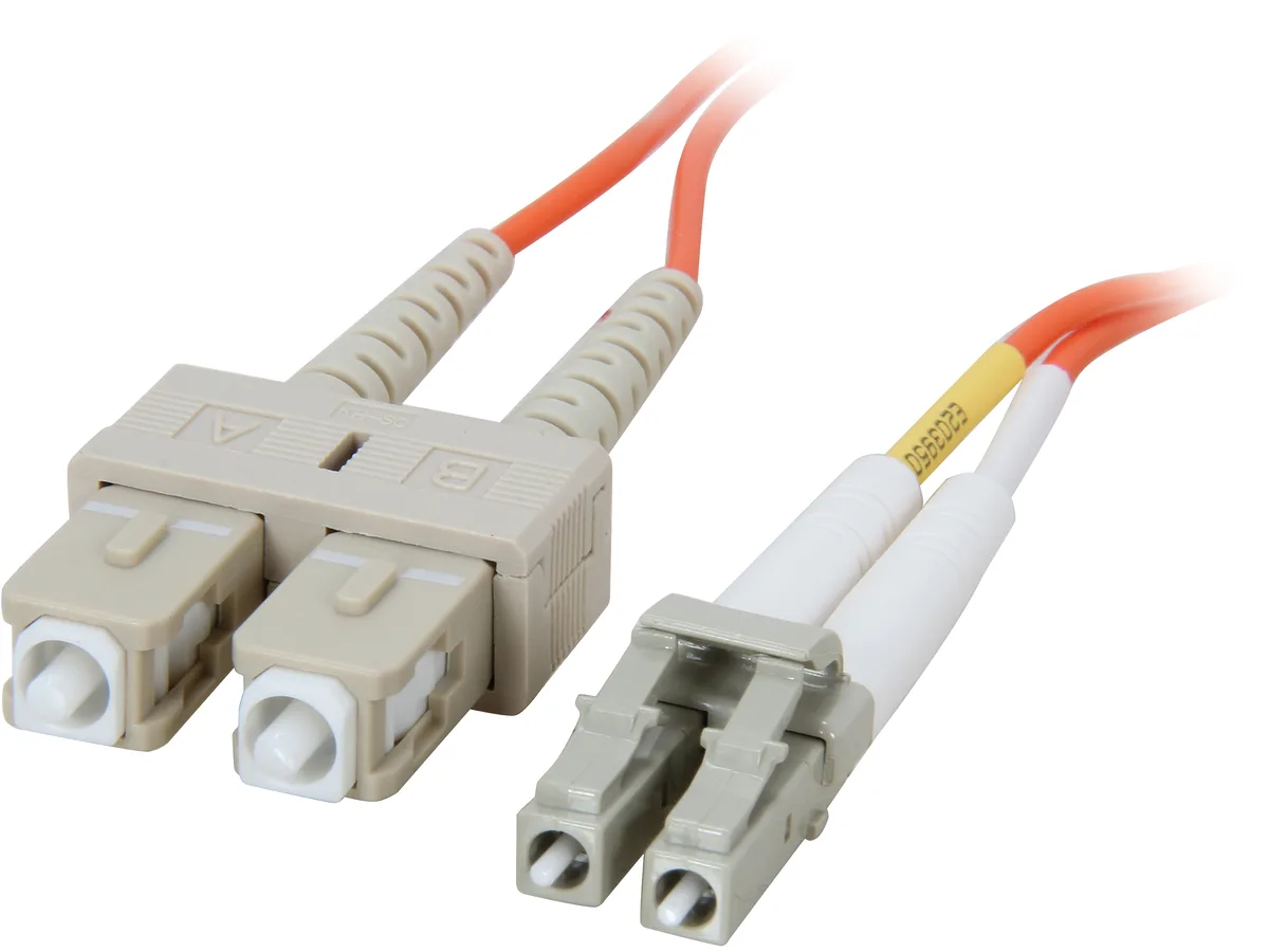 Cables To Go Cables To Go 33154 OM1 fibre optic cable LC-SC 62.5/125 duplex multimode PVC orange 3.3 ft 1 m — fotografija izdelka