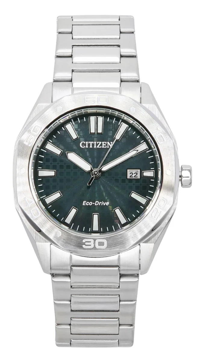 Citizen Citizen BM7630-80X Eco-Drive Green Dial Stainless Steel 100M Watch — preces foto