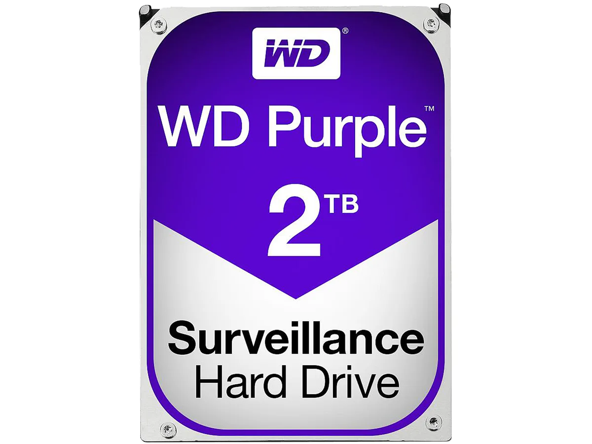 3.5 inch bare SATA hard drive with purple label