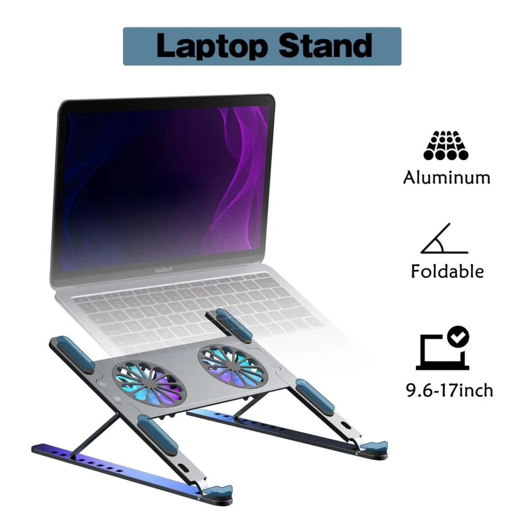 LUOM LUOM TSB02F laptop cooling pad 11-17.3" 4 fans black — toote foto