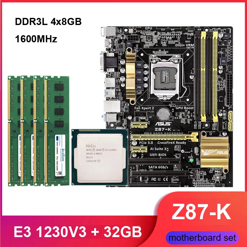 Avarum Avarum Embedded Solution Z87-K Xeon E3-1230V3 32GB DDR3L 1600MHz — 商品写真