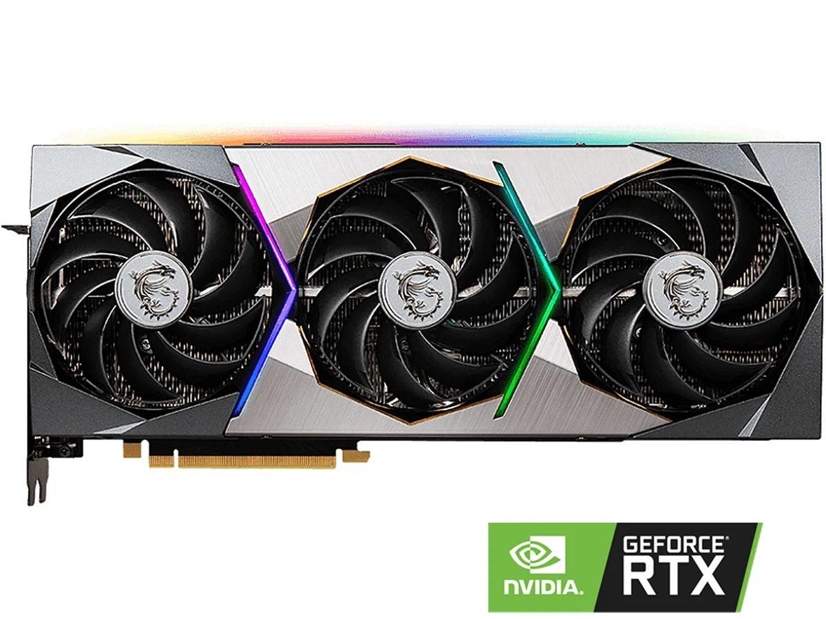 MSI RTX 3070 SUPRIM graphics card with triple-fan cooler and brushed metal backplate