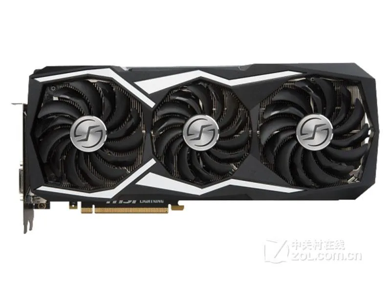 MSI GTX 1080Ti Lightning Z triple-slot card with three 8-pin connectors and silver-black cooler