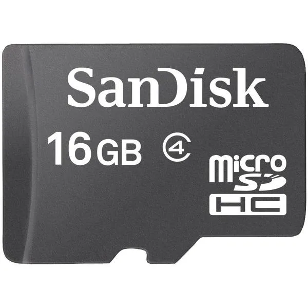 SanDisk SanDisk microSDHC 16GB Class 4 SDSDQ-016G-A46 — termékfotó