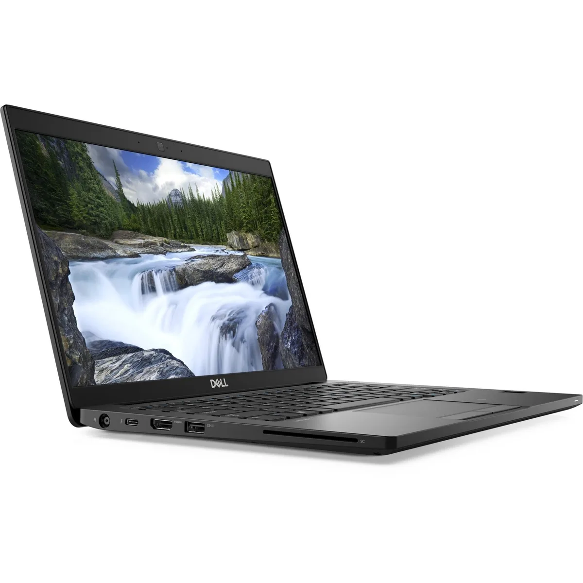 Black Dell Latitude 13-7390 13.3-inch laptop, non-touch screen, closed lid