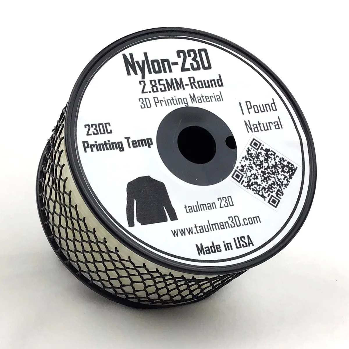 Taulman 3D Taulman 3D Nylon 230 Filament 2.85mm 1lb Natural — 商品照片