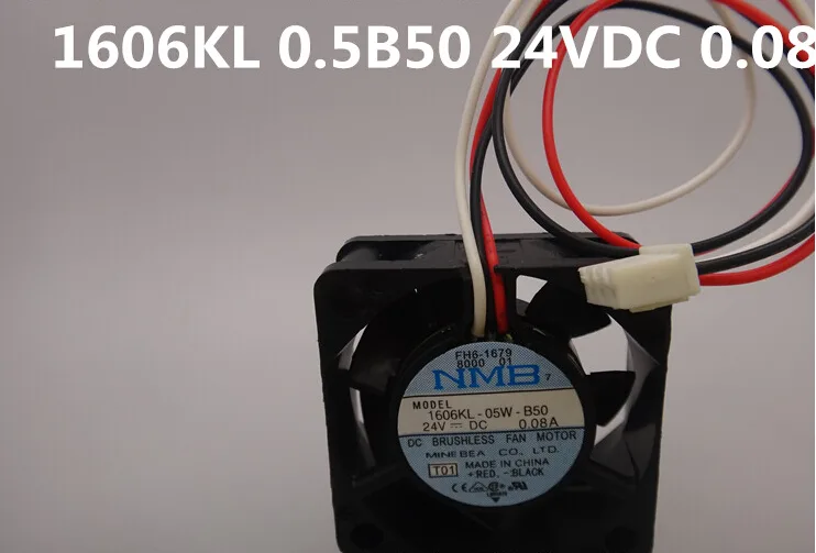 Black 40mm square 24V 0.08A 3-pin CPU fan