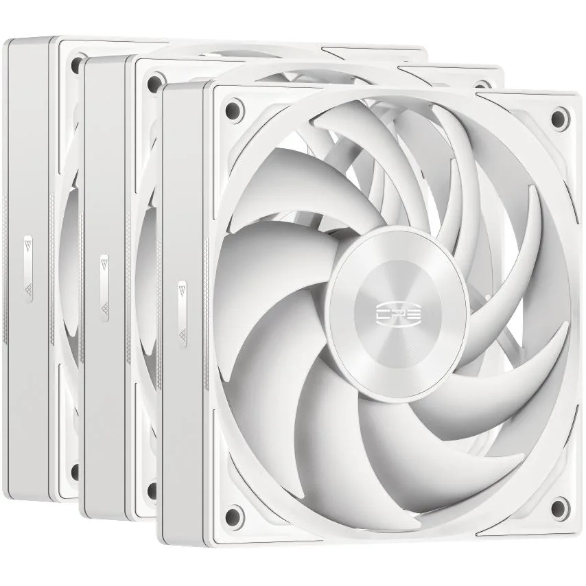 PCCOOLER PCCOOLER F5R120 WH 3IN1 120mm case fan 3-pack white — foto del producto