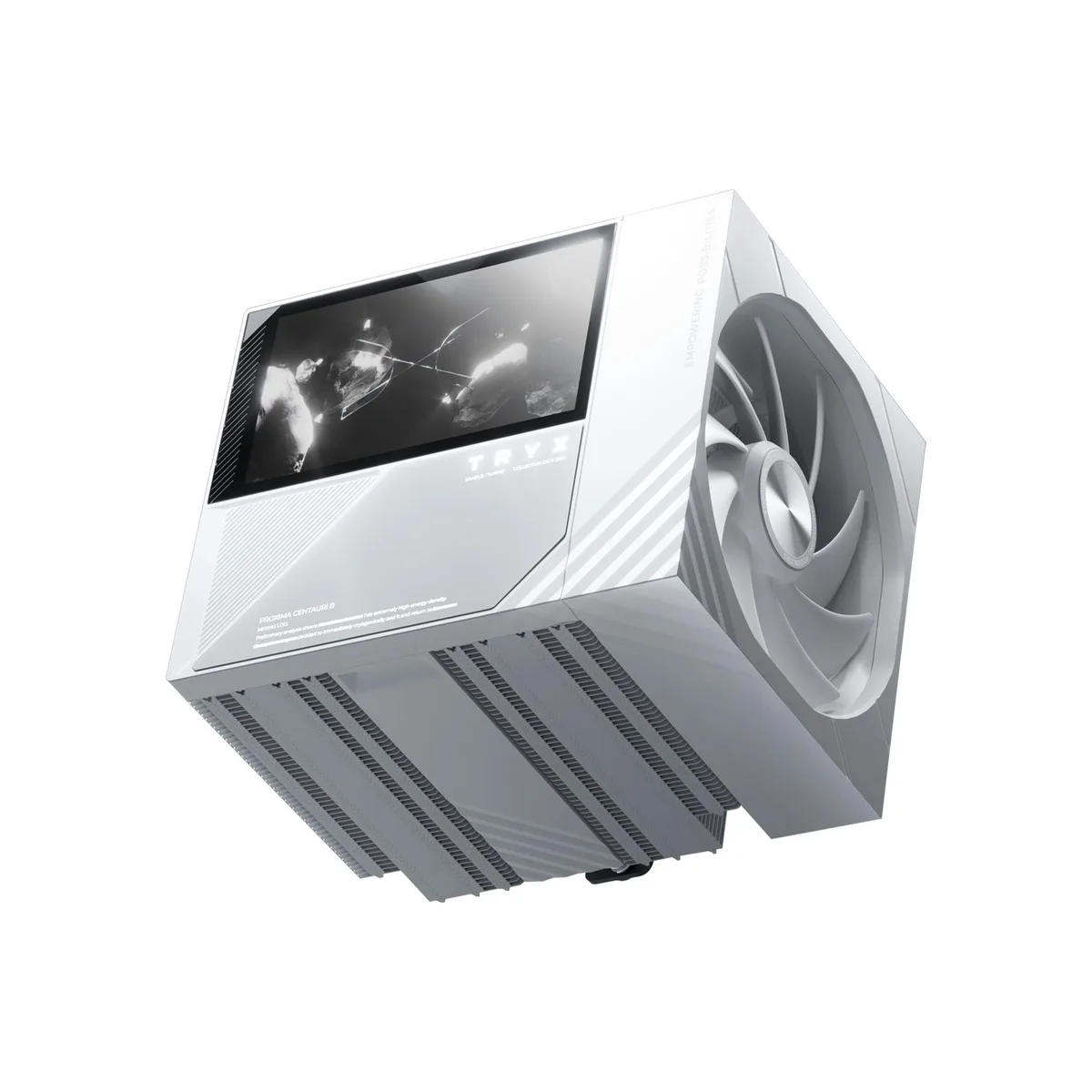 TRYX TRYX H-T620N-DM2M-G0W TURRIS 620 CPU cooler white 5.0" IPS 280W TDP — photo du produit