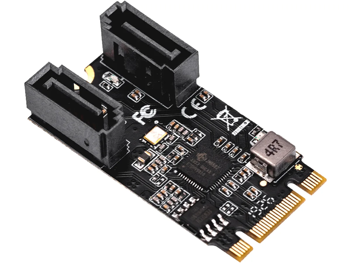 Syba Syba SI-ADA40149 M.2 B+M Key 22x42 to SATA III 2-Port Expansion Card — תמונת המוצר