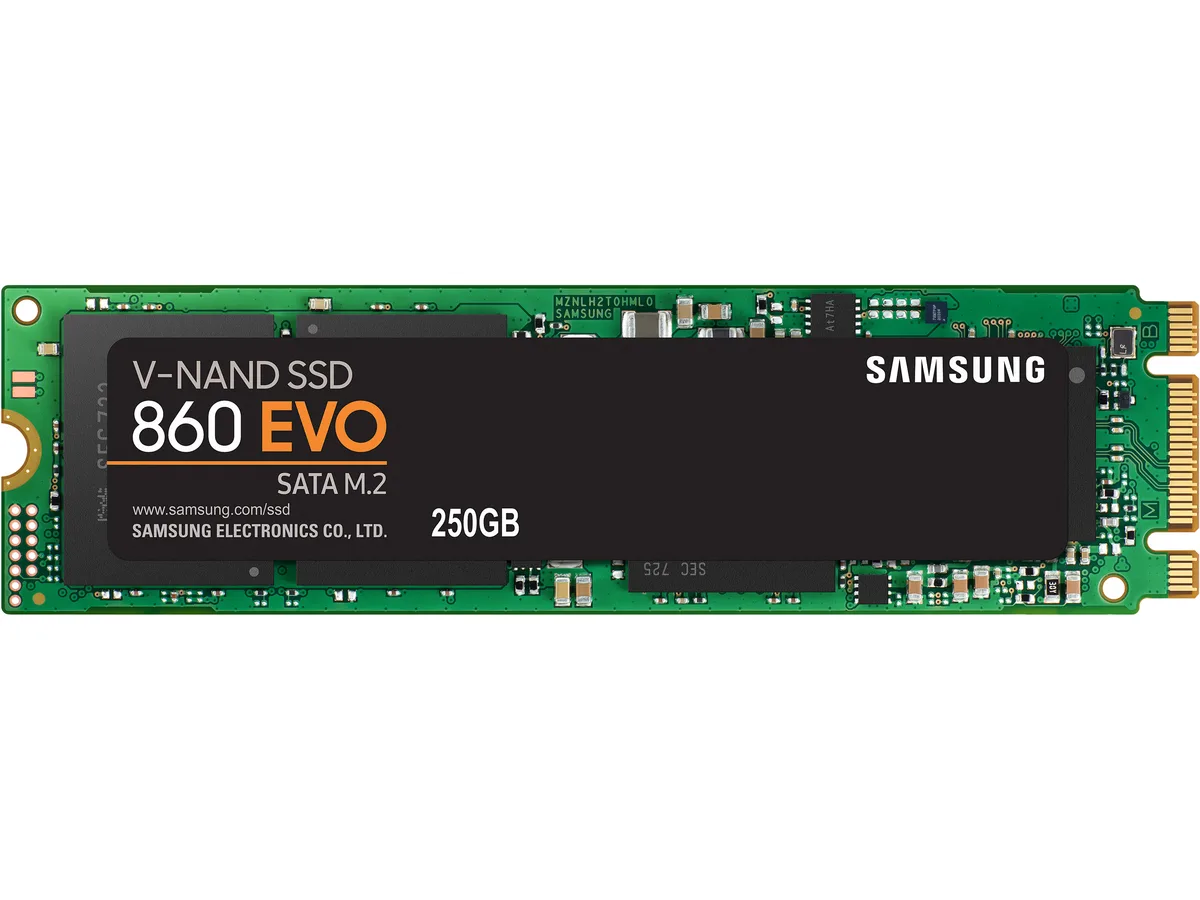 SAMSUNG SAMSUNG 860 EVO M.2 2280 250GB SATA internal SSD MZ-N6E250BW — product photo
