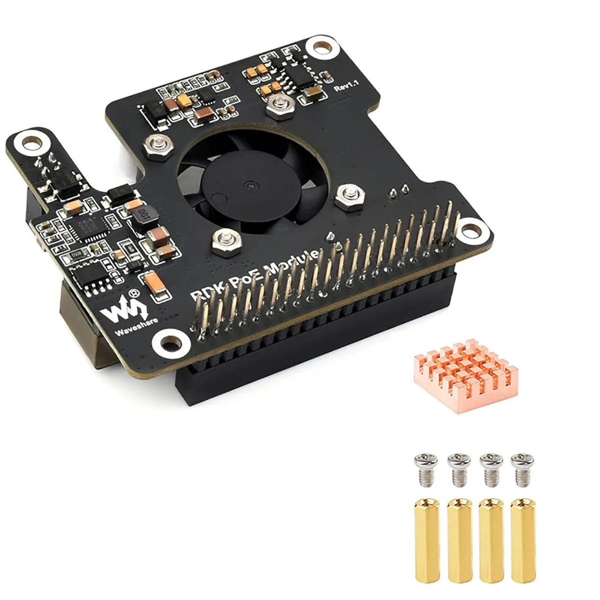 LORDWORLD LORDWORLD PoE Expansion Board for RDK X5 802.3af/at 25W 40-pin development board — 商品写真