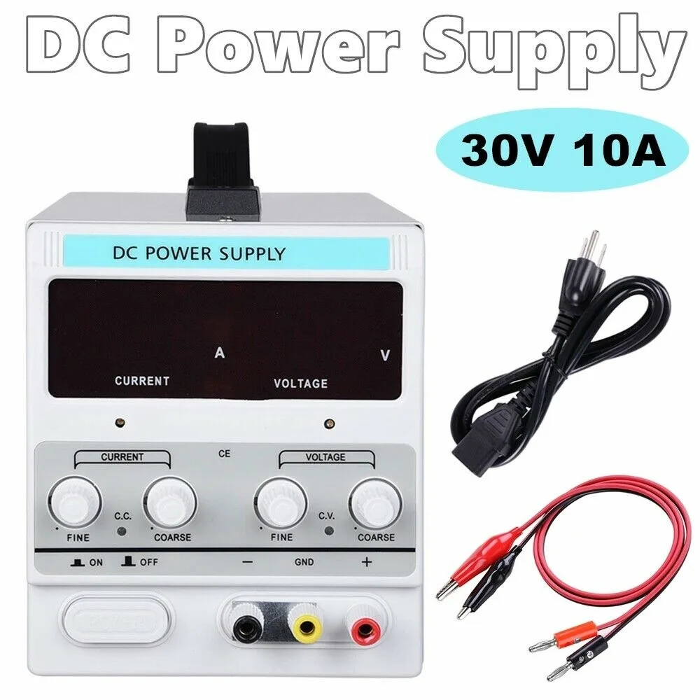 discoverzone discoverzone Adjustable Power Supply 30V 10A 110V — photo du produit