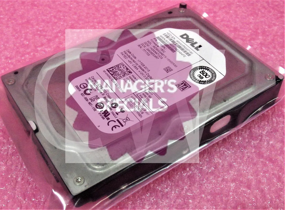 DELL DELL 500GB 7200RPM 64MB 3.5" SATA internal hard drive — 商品写真