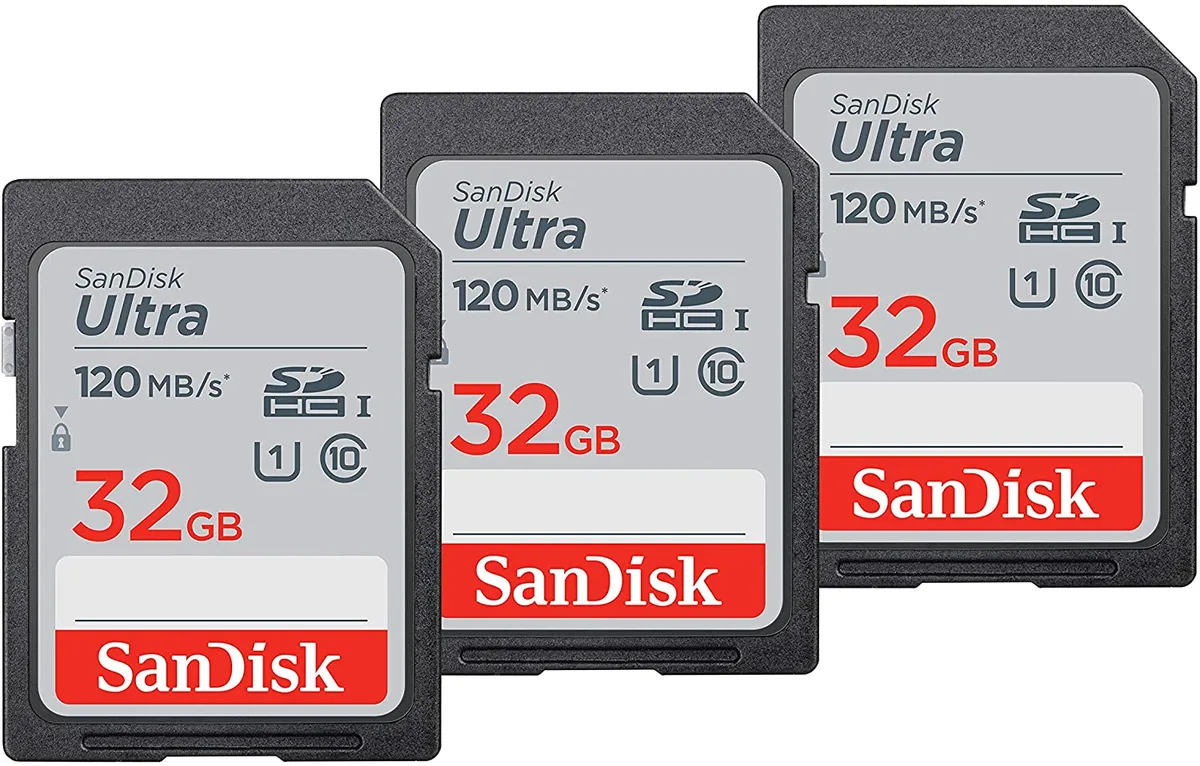 SanDisk SanDisk 32GB Ultra SDHC UHS-I Class 10 120MB/s memory card 3 Pack — תמונת המוצר