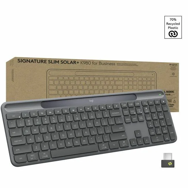 Logitech Logitech Signature Slim Solar+ K980 920-013770 Graphite keyboard — toote foto