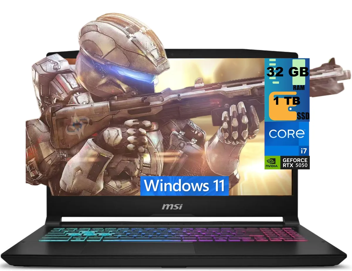 Black 15.6 inch gaming laptop closed lid matte finish