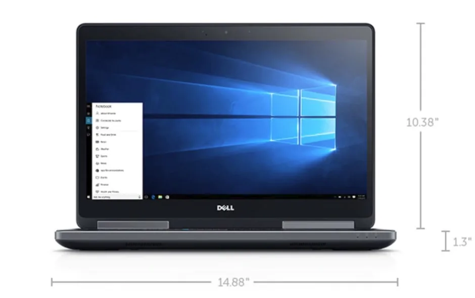 DELL DELL Precision 7510 Xeon E3-1535M v5 2.70 GHz 16GB 512GB 15.6" laptop — photo du produit