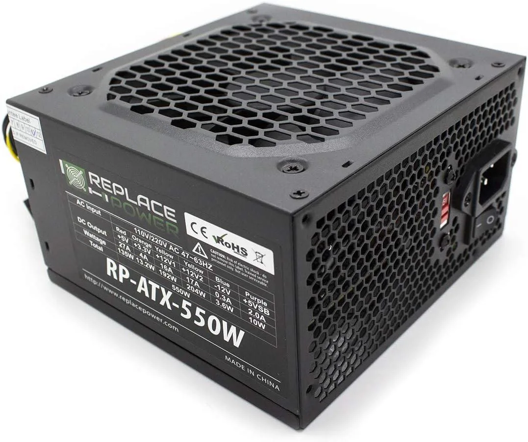 myVolts myVolts 550W ATX Power Supply for HBA008-ZA1GT AcBel Asus M32CD-AS51 Upgrade — photo du produit