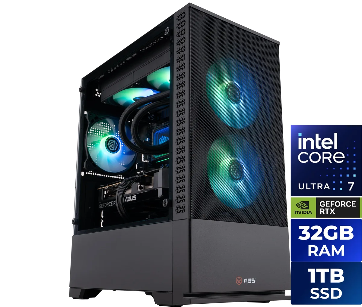 ABS ABS CA270K5060Ti Gaming PC Intel Core Ultra 7 270K Plus RTX 5060 Ti 16GB 32GB DDR5 1TB NVMe — photo du produit