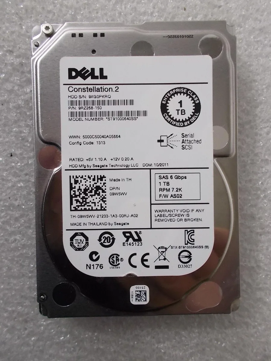 Silver 2.5 inch SAS hard drive without tray