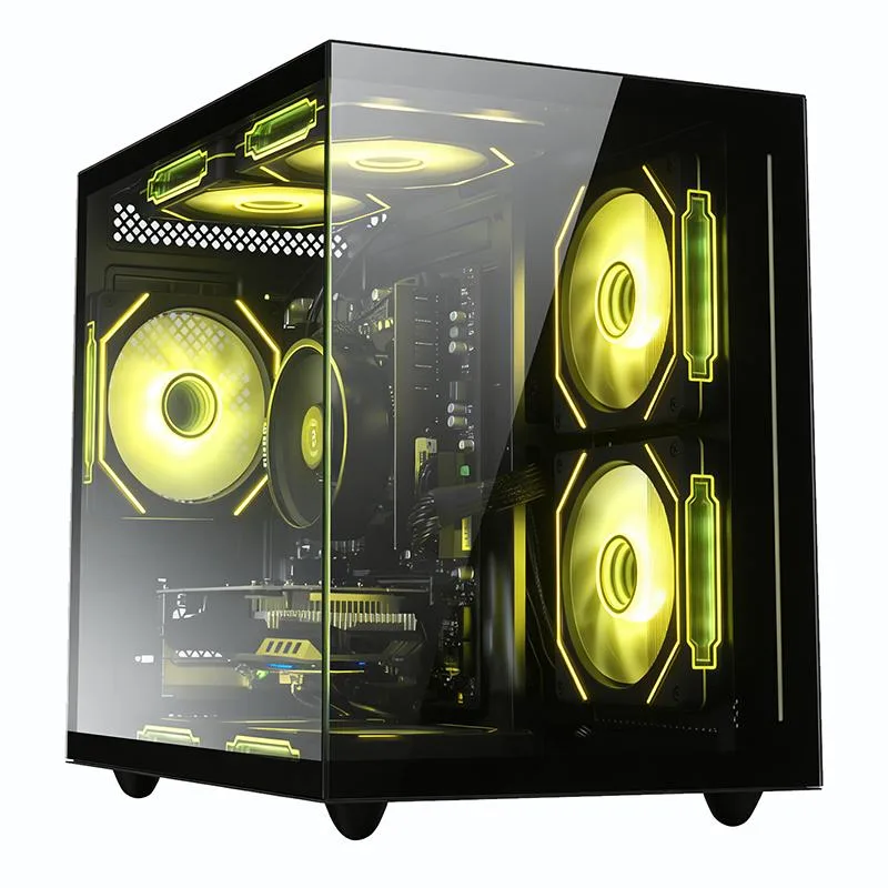 suevery suevery SUT1B1-SUT1B9 gaming PC Ryzen 5 6-Core 3.6GHz 16GB DDR4 512GB NVMe RX 560 4GB 400W Black — photo du produit