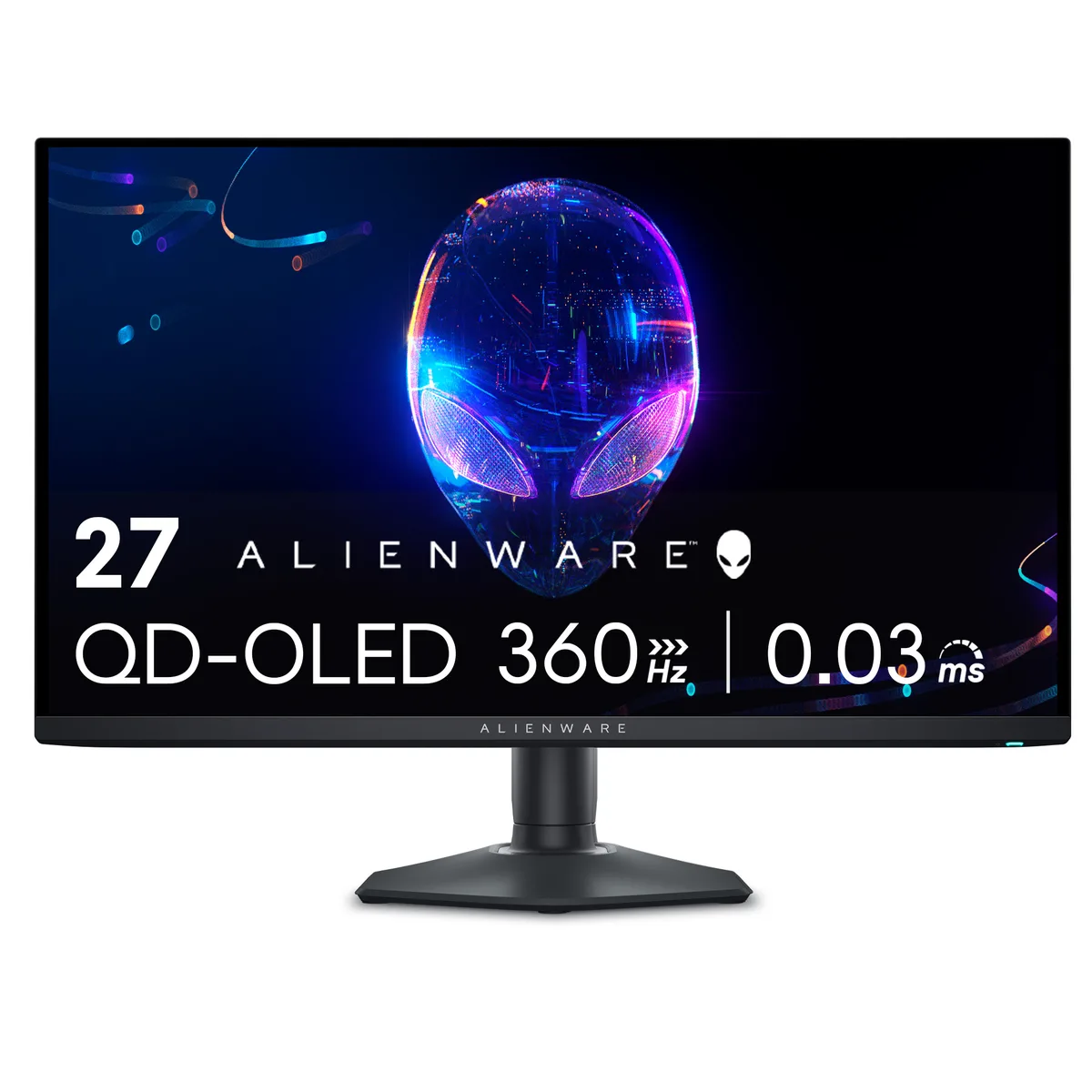 27 inch QD-OLED gaming monitor with adjustable stand