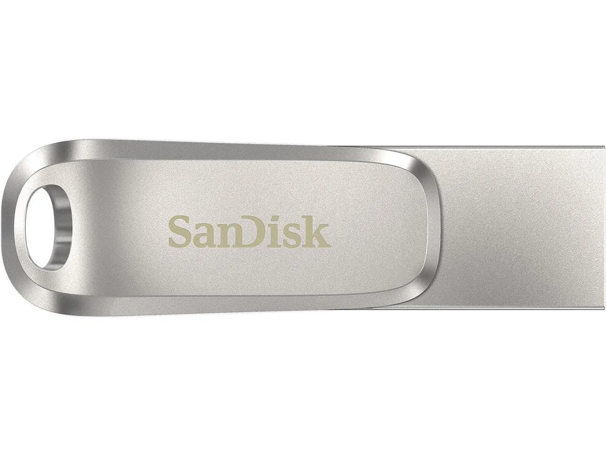 SanDisk SanDisk Ultra Dual Drive Luxe 2TB USB 3.2 Gen 1 Type-C Type-A Silver (SDDDC4-2T00-G46) — Produktfoto