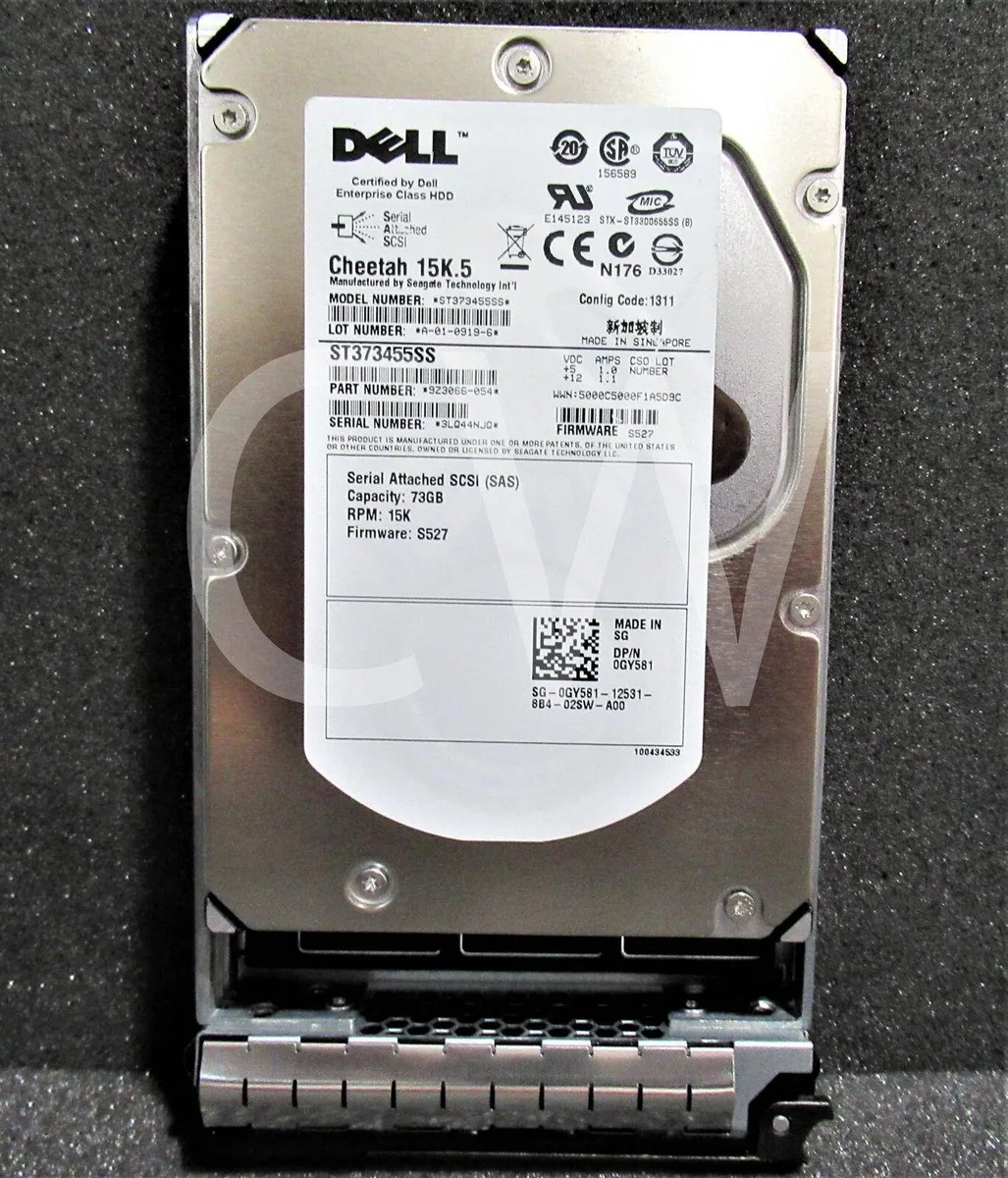 DELL DELL ST373455SS 73GB 15000RPM SAS internal hard drive — 商品写真